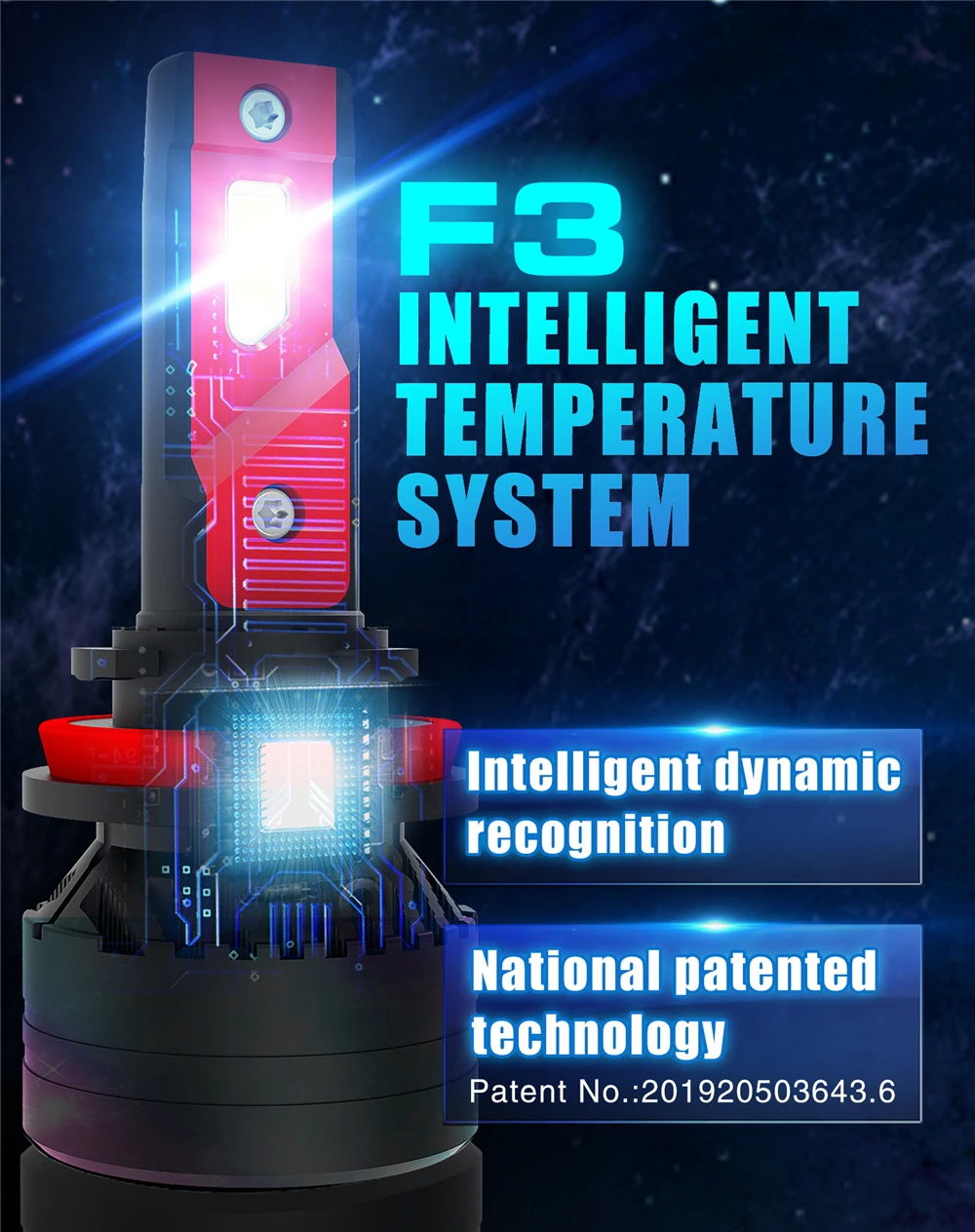 High power 90w 20000lm auto bulb h4 h7 h11 h13 9004 9005 9006 9007 9012 F3 car led headlight