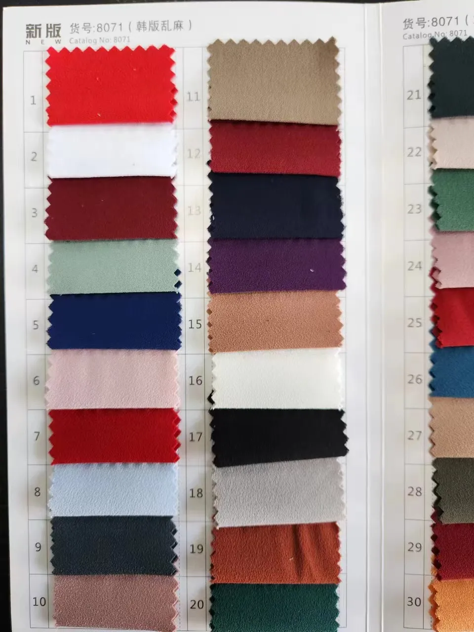 polyester crepe Korea fabric for garment