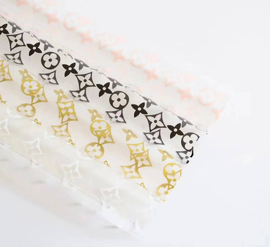 Hot sale Matte double-sided two-color waterproof roll bouquet flower bouquet wrapping paper wrapping flower