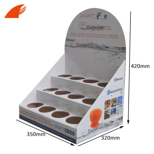 Customized Offset Printing Supermarket Retail Paper Counter Cardboard Display For Bottle/Drink Wholesale