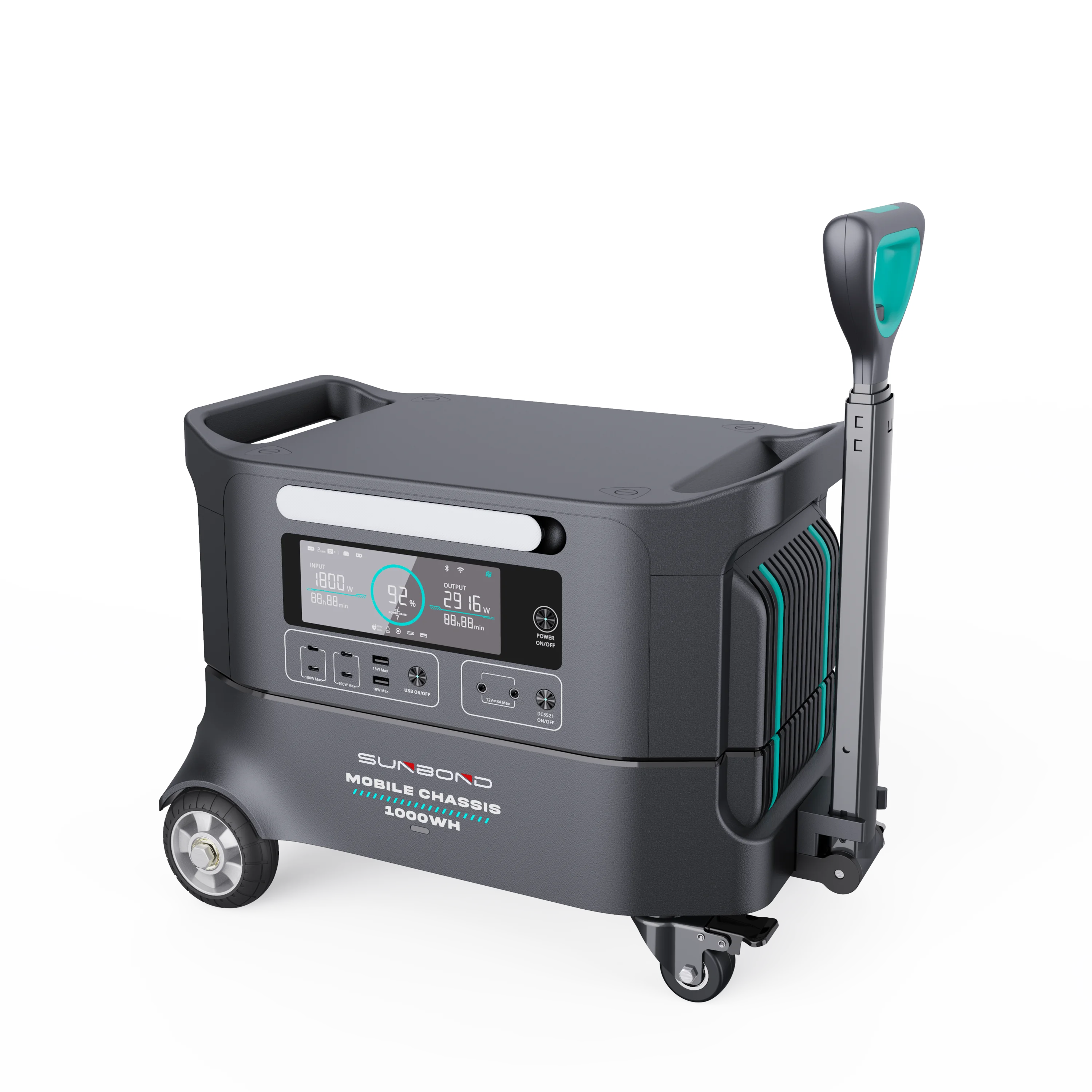 Factory Direct 2200w Off Road Chassis Portable Power Station Charge Power Supply Charging Power Station Outdoor Mobile Supply