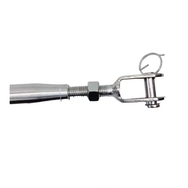 Stainless Steel Close Body Threaded Stud Tension Swageless Jaw Fork Terminal Turnbuckle With Quick Installation