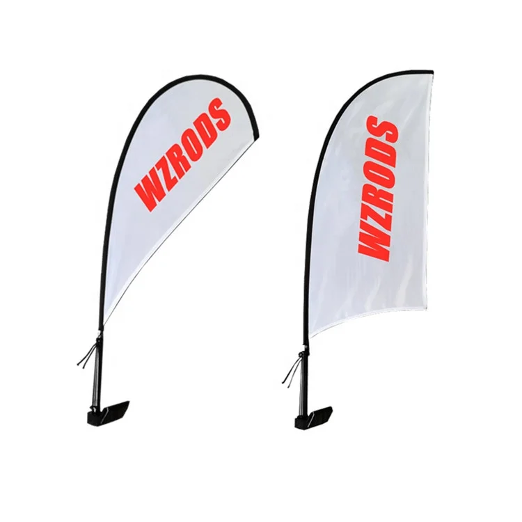 Weihai Wisezone Promotional Multifunctional 3 Shape Feather Teardrop Rectangle Car Window Banner