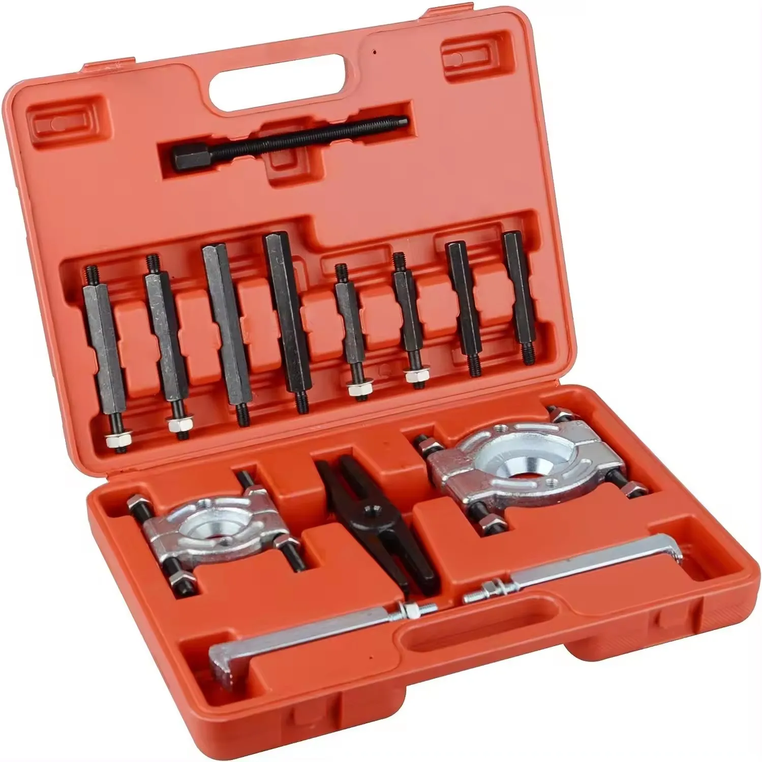 14 PCs Heavy Duty Bearing Separator Puller Set Gear Puller Wheel Bearing Removal Tool Kit Extractor