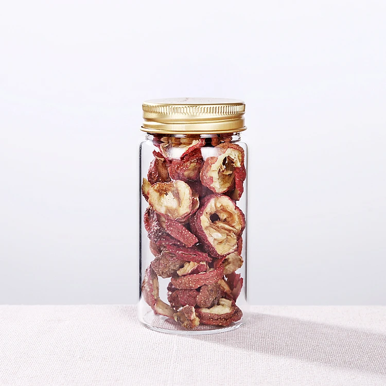 47mm transparent high quality cylindrical borosilicate glass tube bottle spice bottle capsule with screw aluminum cap