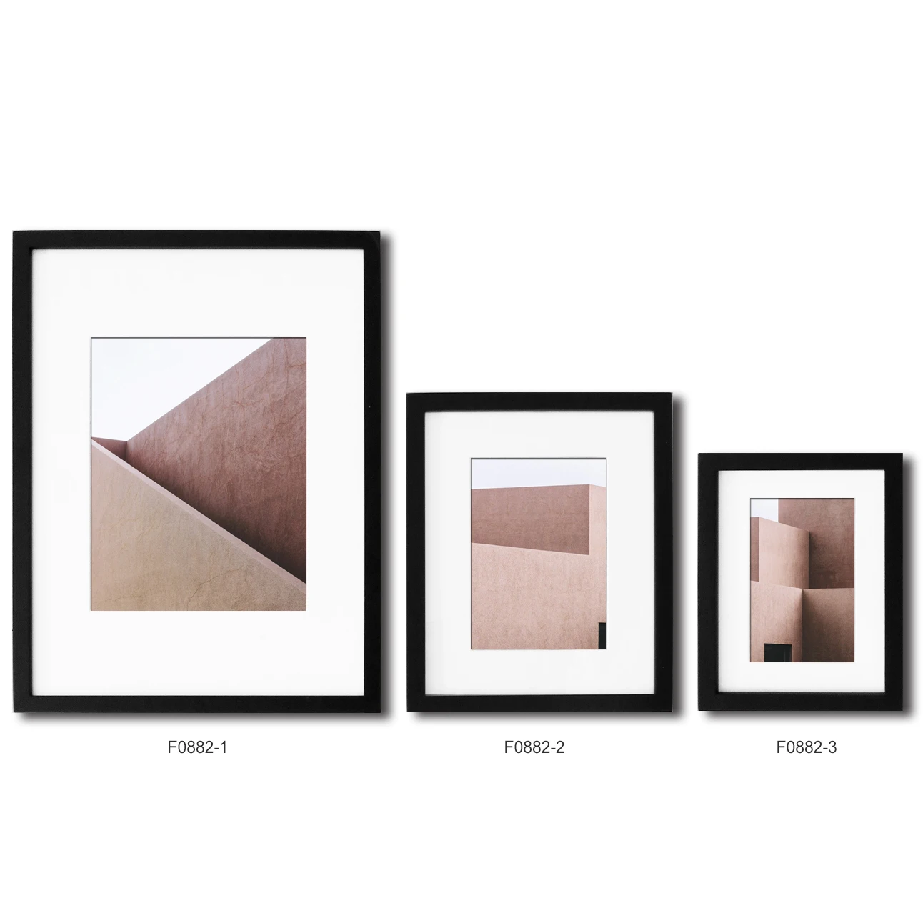 A4 Family style black wooden picture 8x10 photo  frames