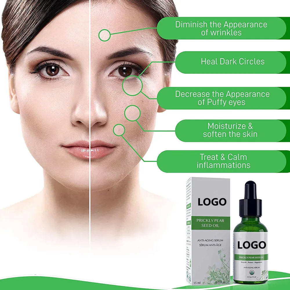 OEM Wholesale 100% Pure Organic Anti Aging Facial Prickly Pear Seed Oil