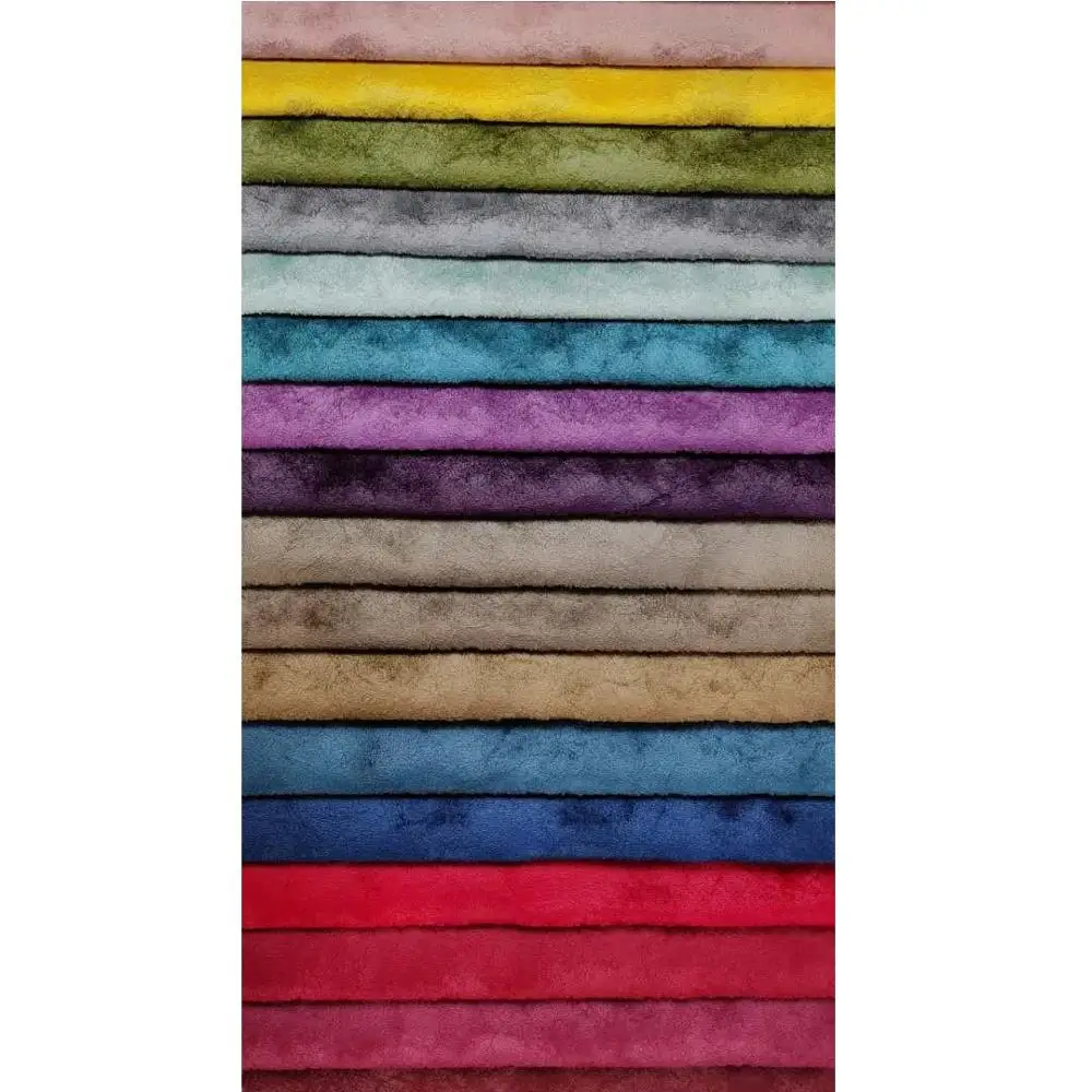 JL19903--New Design Luxury Holland Velvet Glue Embossed Fabric For Sofa Fabric Upholstery