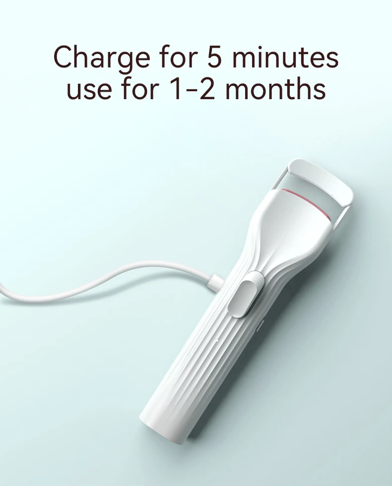 beauty products eyelashes pink plastic heated electric eyelash curler heat 