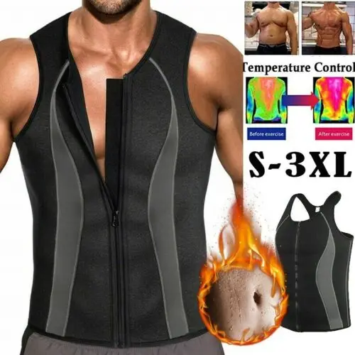 Neoprene cincher slimming Man Fat Burner Sweat Corset slim shaper Sports Vest waist cincher trainer