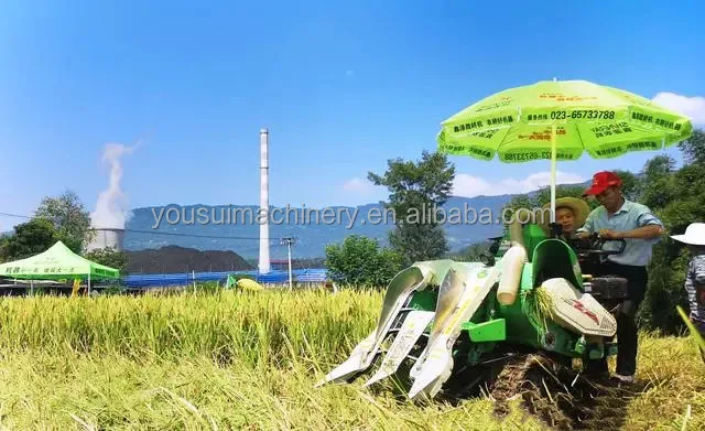 Self-propelled Wheat sesame paddy Straw harvesting mini reaper