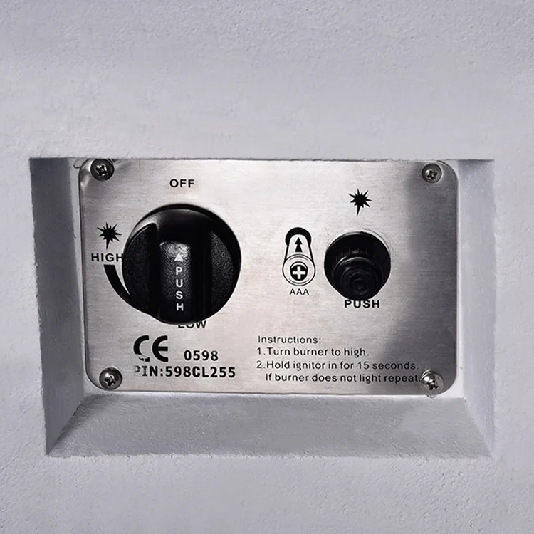 Outdoor propane fire pit dining table patio set