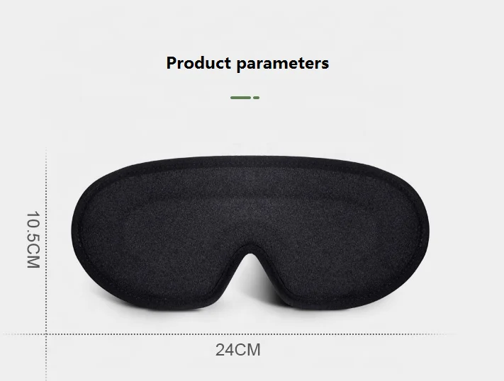  High quality Zero Pressure Cotton Sleep Mask Adjustable Eye Cups Eyeshade 3D