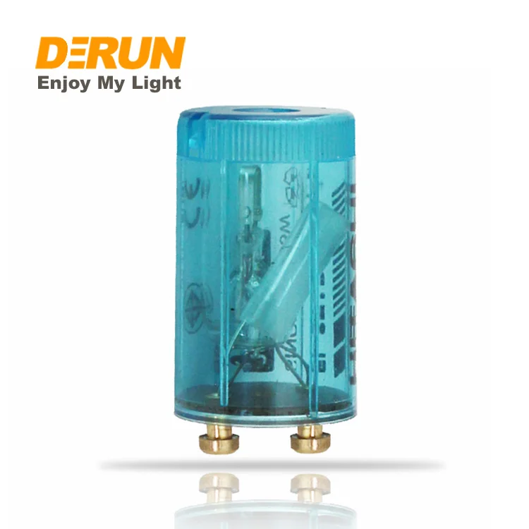 Blue GLOW Fluorescent Lamp Tube Starter Fuse FS-U 4-65W 4-22W 220-240V 110-130V with CE ROHS , FLT-STARTER