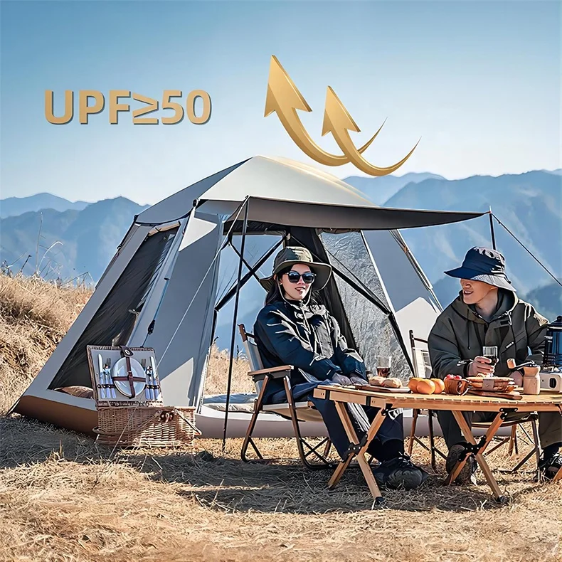 Luxury Outdoor Camping Tents Automatic Tent for 6 Person Rain Proof and Wind Proof Camp Tent
