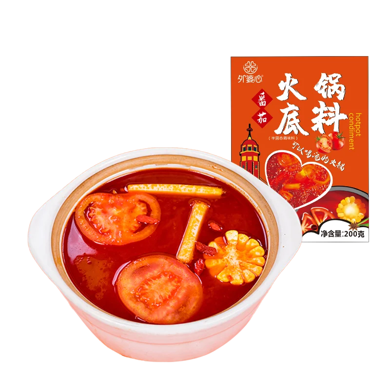 Wholesale chongqing hotpot condiment chinese Tomato Hot pot base hotpot seasoning