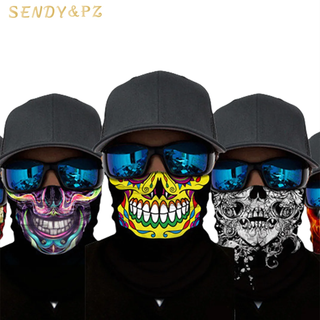 Personalized  Outdoor Sports Running Cycling Multifunctional Bandana Headscarf Protection UV Breathable Mask For Men