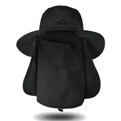Wholesale Summer Sunscreen Men Women UV Protection Wide Brim Sunshade Bucket Hats For Climbing