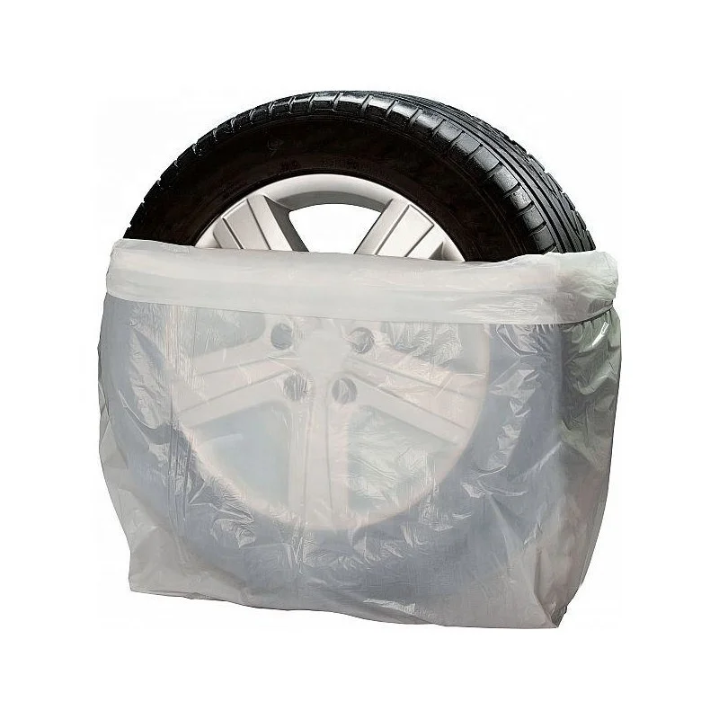 Cheap Reusable tire covers Waterproof Dustproof PE tire bags plastic Protection car tire bag Custom Colors Printed