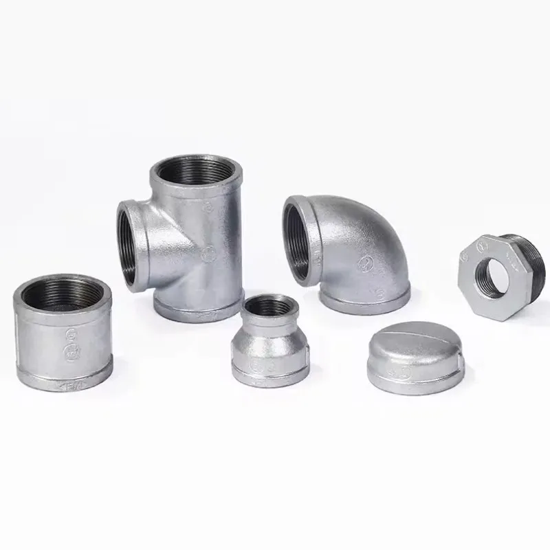 High quality hot-dip galvanized malleable cast iron fittings, stainless steel plastic copper head, oil pipeline fittings