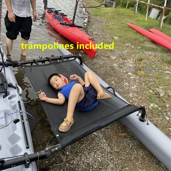 16ft exxonmobil lldpe&plastic double foot propel pedal drive sailboat&canoe&kayak with dacron sail and outrigger accessories