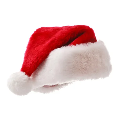 Wholesale Custom Christmas Hat Winter Santa Hat Felt Plush Velvet Christmas Hats In Bulk