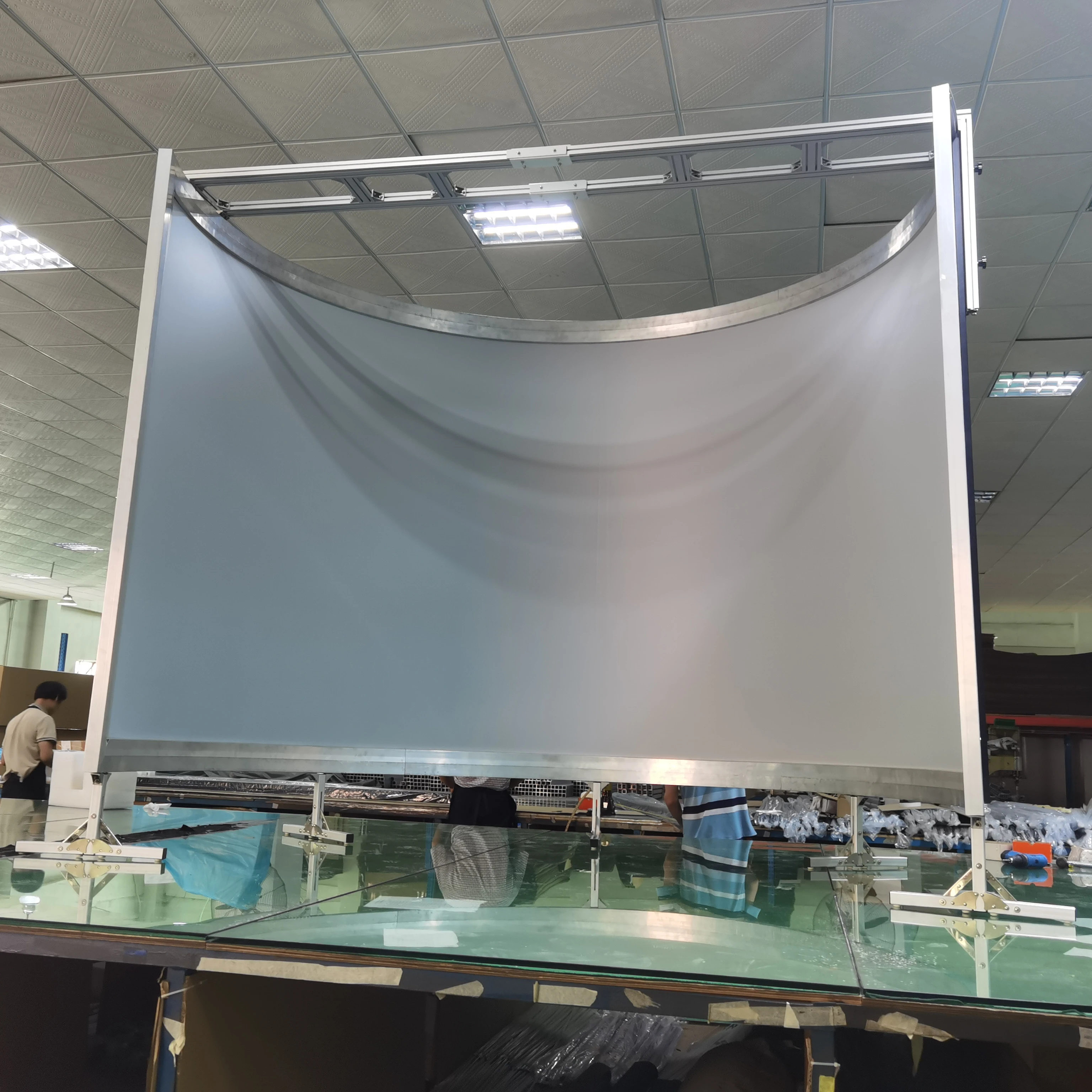 TELON 180-220 Degree Flight Simulator Projection Screen Custom Curved Projection Screen Diameter from 4m-10m