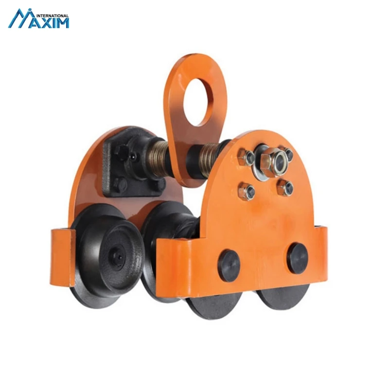 High Quality Yellow Heavy Duty  Alloy Steel Manual Trolley