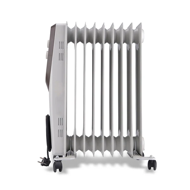 Thermal electric waste oil radiator fin heater for winter home