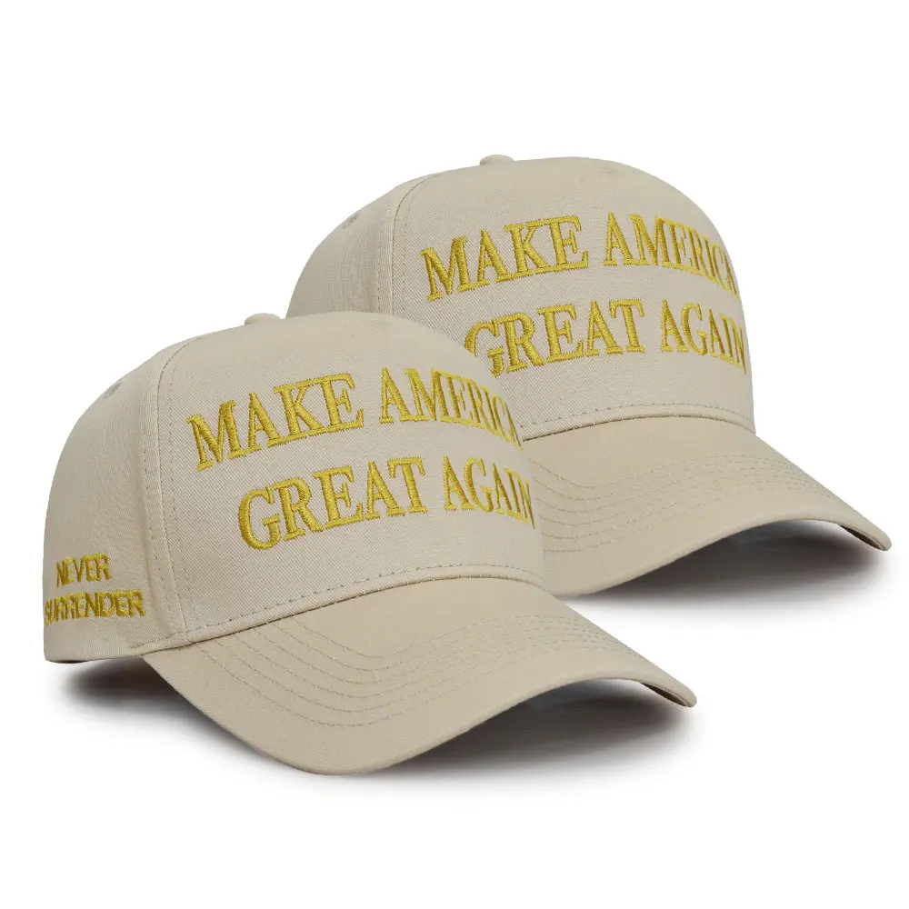 Trum 2024 Election Baseball Caps MAGA Make America Great Again Sports Cotton Caps Elon Musk Cap USA Flag Gold Embroidery Logo