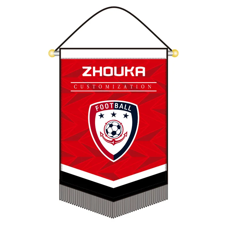 Custom Football Team Pennant Soccer Football Club Team Pennant Flag For Sports Events