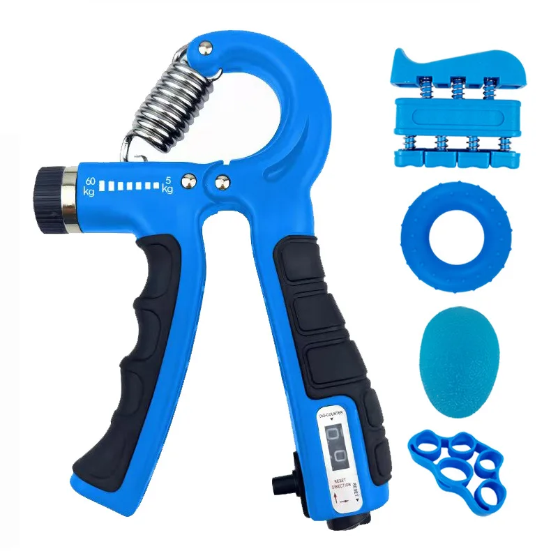 Hand Grip Strengthener Workout Kit With Resistance Hand Gripper Finger Exerciser Finger Stretcher Grip Ring & Ball