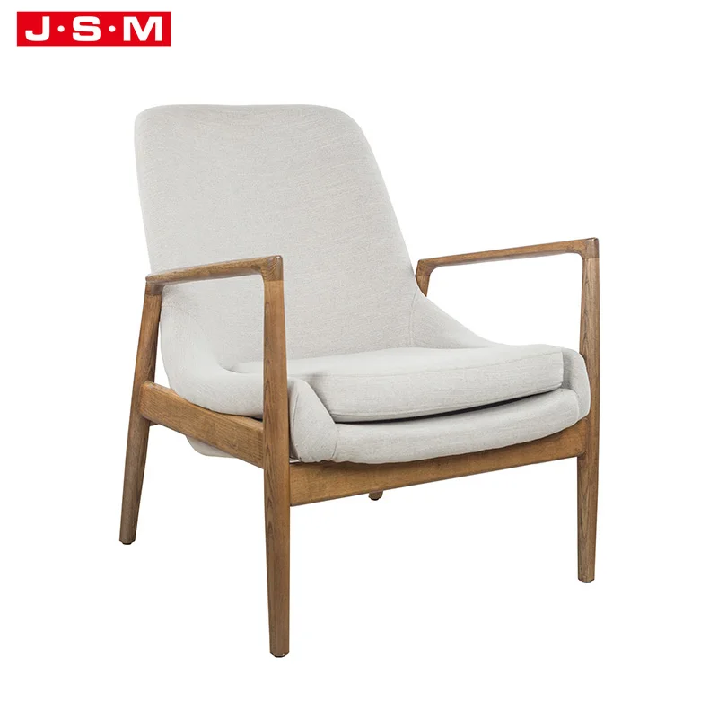 Good Price Furniture Wooden Living Room Upholstery Dining Armchair Leisure Chair