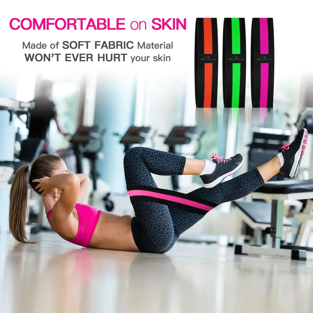 Custom Logo Elastic yoga Gym Band Resistance Pull ups Stretching Exercise Fitness Resistance Band