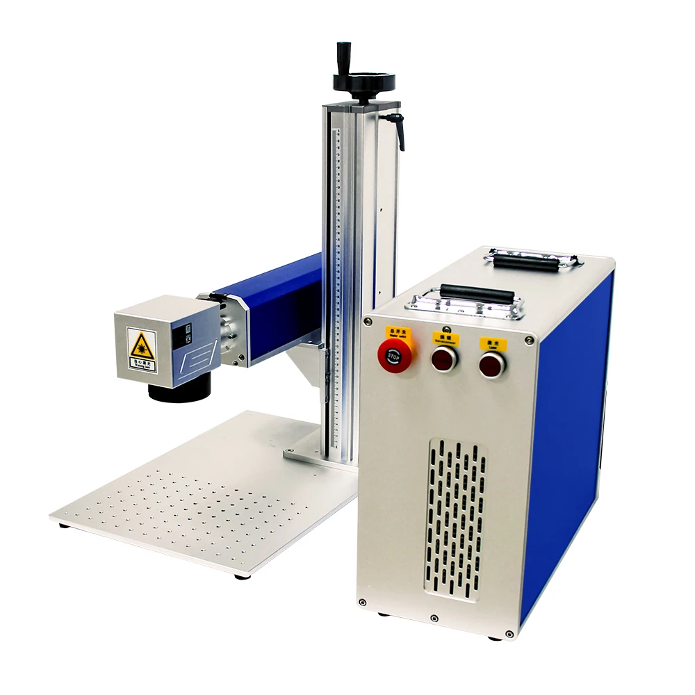 20w 30w 50 Watts Desktop Computer PC Keyboard Laptop Pad Seamless Splicing Fiber Laser Marking Machine