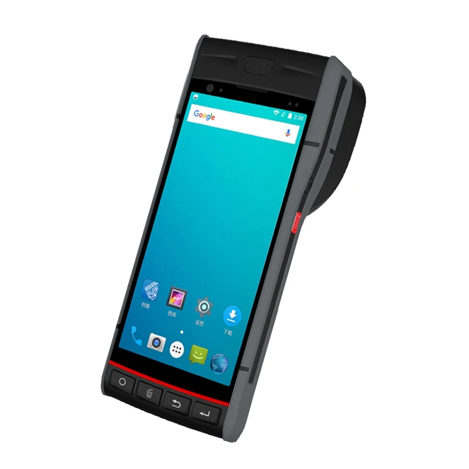 Barway S60 5 дюймов Android 9 0 беспроводной сканер штрих-кодов с принтером портативный PDA мобильный