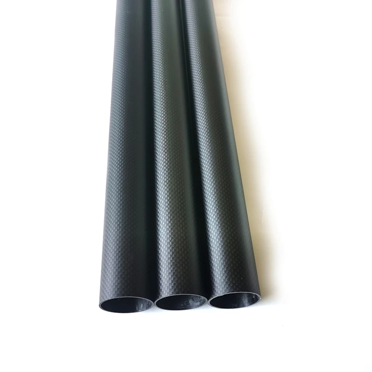 22mm 25mm 26mm 28mm 30mm 32mm 34mm 36mm 38mm 40mm 50mm Colorful Custom RC Plane High Strength 3K Carbon Fiber Tube