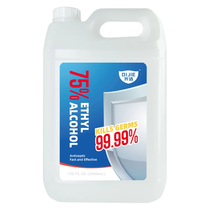 
5L Packed 75% Alcohol Hand Sanitizer Antibacterial Disinfectant Liquid Private Label Available 