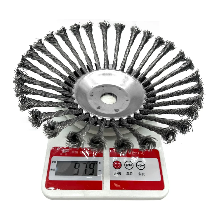 Garden Brick Joint Weeding Brush Rust Removal 10 Inch Bell Wire Weeding Brush