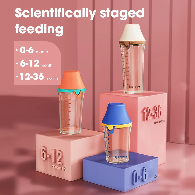 German food grade golden angle ppsu material water bottle for 0-6 month baby travel feeding