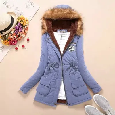 New Female Puff Jacket Thickening Cotton Jacket Womens Outwear Parkas For Women Winter Coat