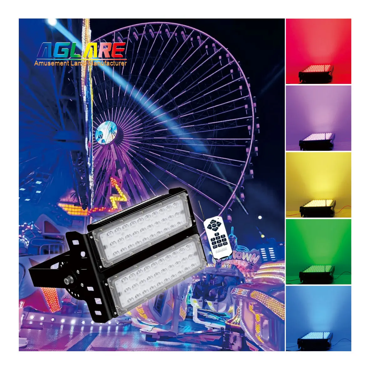 Автомобильная программа RGB 100 Вт водонепроницаемая наружная лампа светодиодный прожектор для тематического парка
