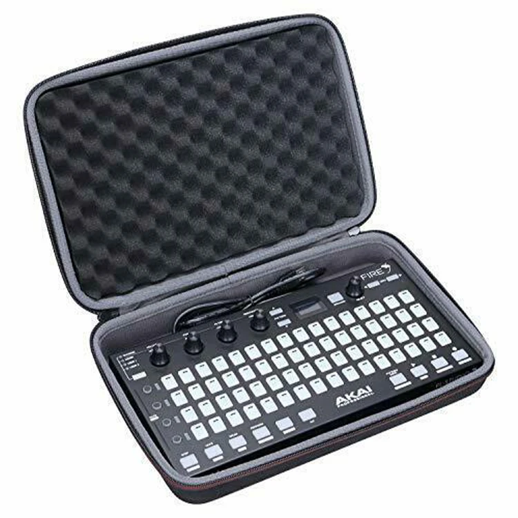 OEM&ODM factory custom portable dustproof electronic equipment protection eva case for akai mpk mini keyboard travel bag