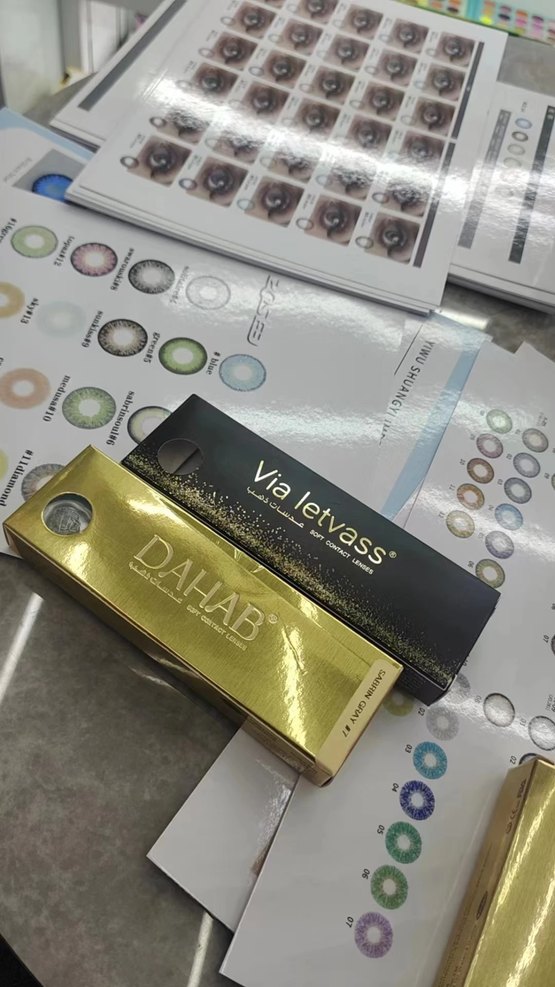 DAHAB 2024 DAILY 1 day urban layer contact lenses with power multifocal gray rain contact lenses