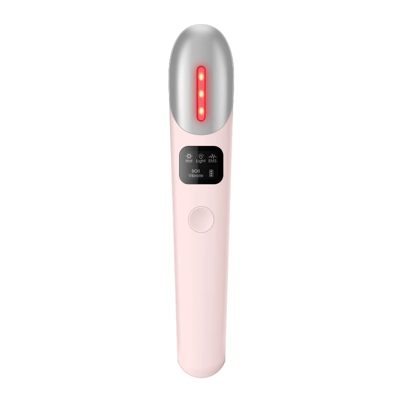 Portable Beauty Instrument Ems Microcurrent Hot Cold Eye Wrinkle Lift Eye Massager Pen Wand Device For Dark Circle Bag Remove