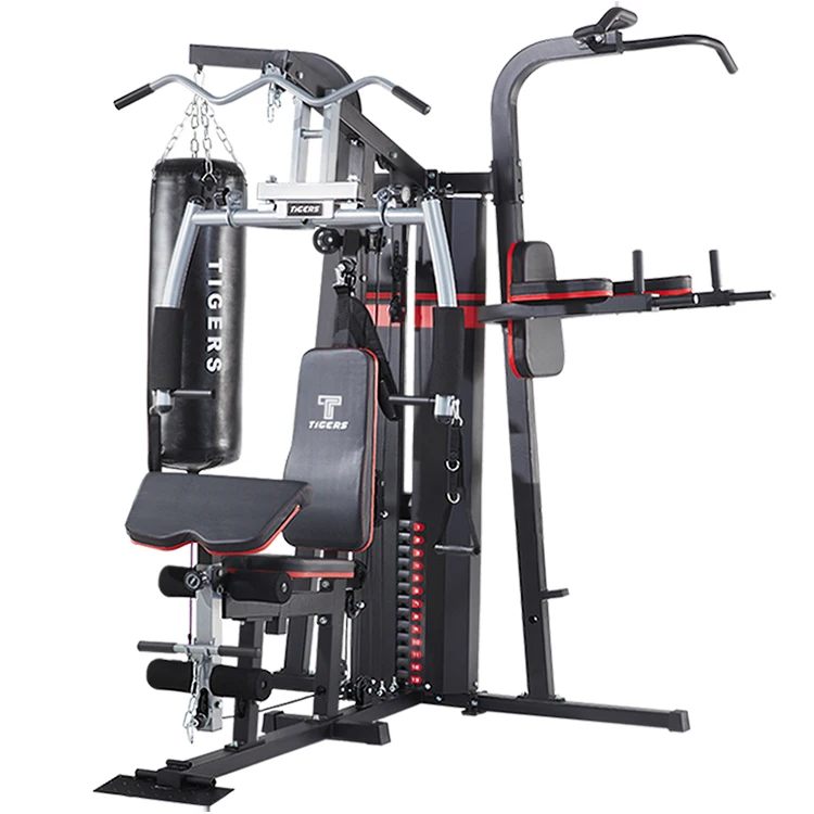 Multi function Gym Equipment strength training 3 Stations Home Fitness Equipment