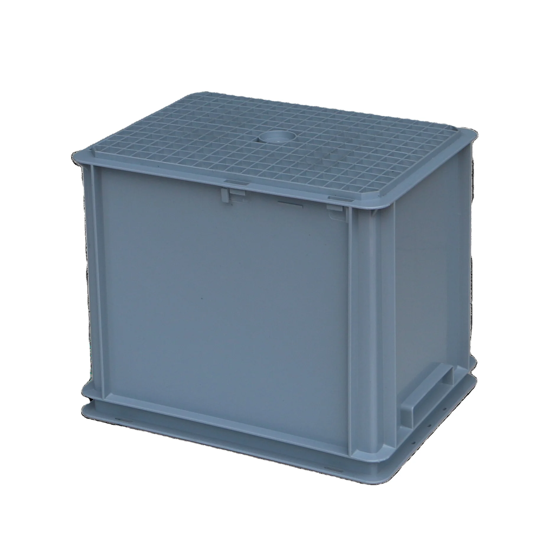 Пластиковая логистическая коробка большой емкости для транспортировки | Твердый ящик промышленного использования стандарта евро