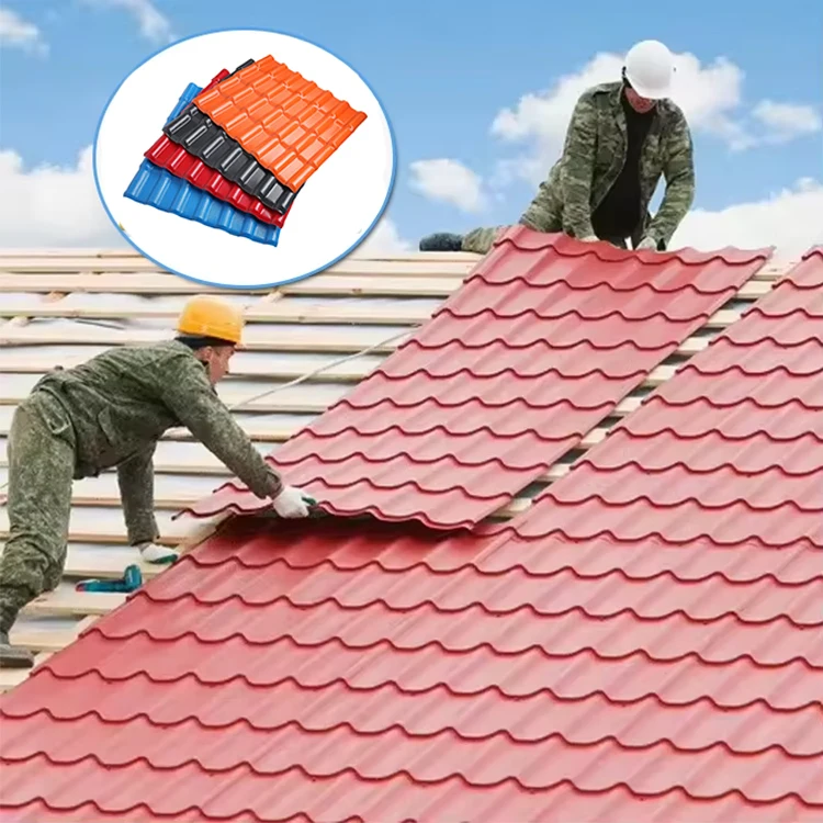 Excellent Anti-Load Performance Synthetic Resin Plastic Roof Asa Tile Pvc Sheet Roofing