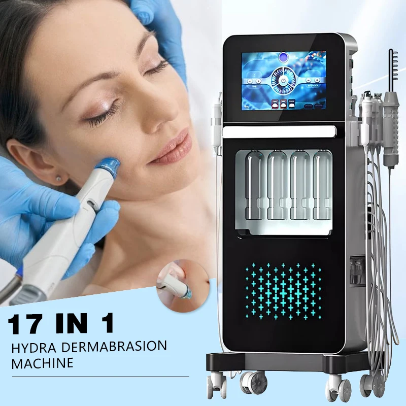 Hot 17-IN-1 Hydra Dermabrasion Machine Hydro Oxygen Equip OEM Diamond Microdermabrasion Aqua Peel Machine Hydra Manufacturer B