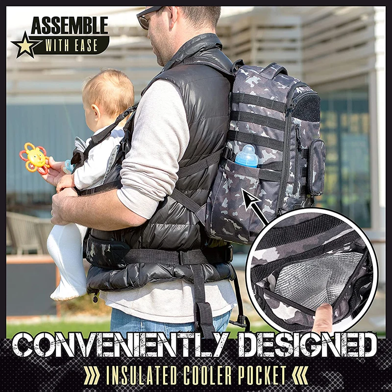 Rear Facing Baby Baby Carrier for Men Front Baby Holder Tactical Vest Backpack